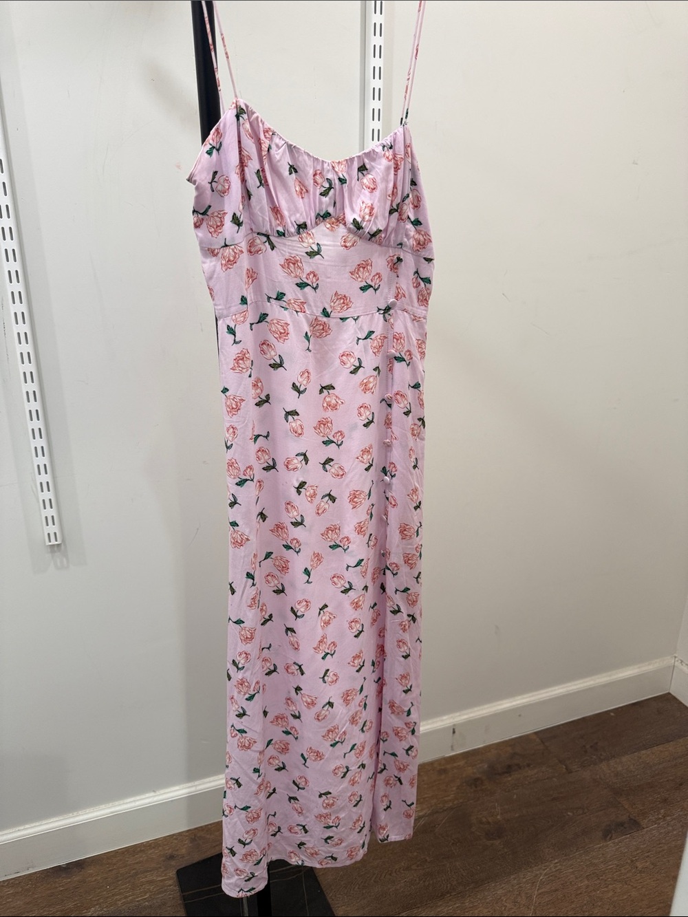 Zara Pink Floral Slip Dress